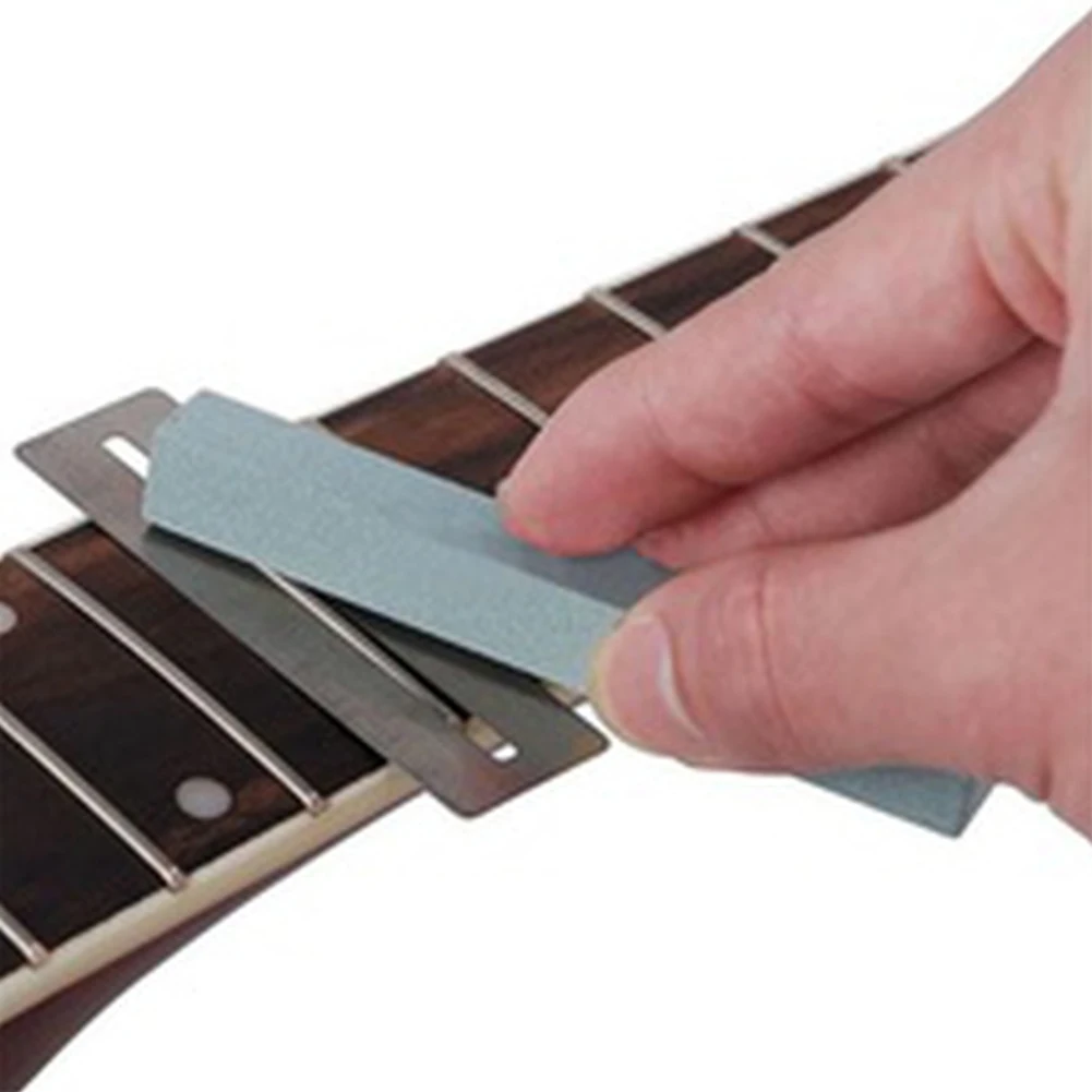 Gitar Fret Tamir Aracı Set Enstrüman Değirmen Taşı Şimler Tamir Zımpara Temizleme Lehçe Luthier Aracı
