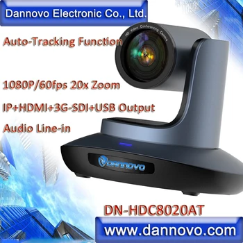 DANNOVO Otomatik İzleme 1080P 20x Zoom Video Konferans Kamerası, SDı,HDMI,USB,SRT,Tıp,Eğitim için IP üzerinden VISCA (DN-HDC8020AT)