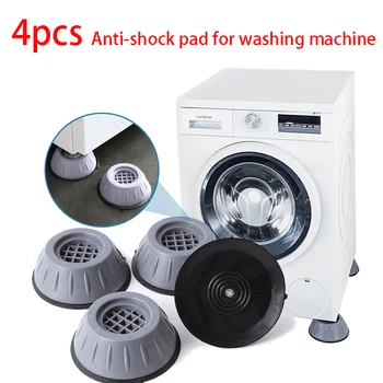 4 Adet Anti Titreşim Ayak Çamaşır Makinesi Buzdolabı Destek Pedleri Kauçuk Paspas Kaymaz Sessiz Evrensel Damperler Standı neme dayanıklı