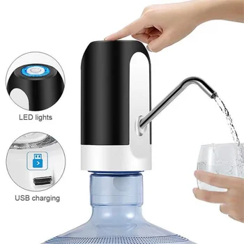 Otomatik Şişe Su Pompası Elektrikli İçme Suyu USB Şarj Tek Bir Tıklama Otomatik Anahtarı İçecek su sebili İçin mutfak gereçleri