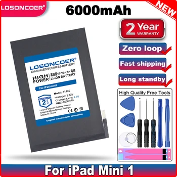 LOSONCOER 6000mAh Kaliteli Pil İçin ipad mini 1 için iPadmini1 A1445 A1432 A1454 A1455