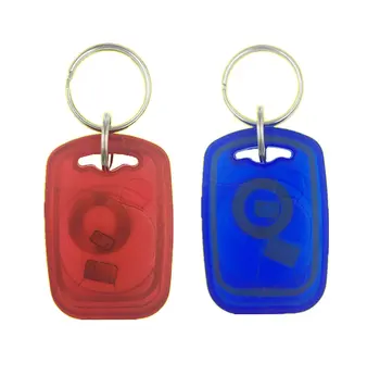 5 ADET IC + ID UID Yeniden Yazılabilir Kompozit Anahtar Etiketleri Keyfob Çift Çip Frekans RFID 125 KHZ T5577 EM4305 + 13.56 MHZ Değiştirilebilir Yazılabilir