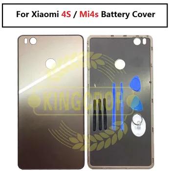 4s Arka Arka Kapak İçin Xiaomi Mi4S M4S 4S Pil Kapı Konut case arka kapak Siyah / Beyaz / Altın / mor