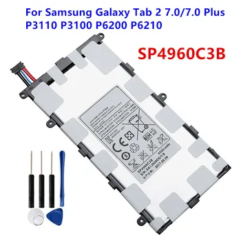 SP4960C3B 4000mAh Orijinal tablet bataryası Samsung Galaxy Tab 7.0 İçin Artı P3110 P3100 P6200 P6210 tablet bataryası + Ücretsiz Araçlar