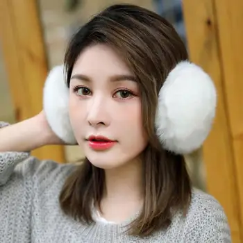 Modern Kadın Kulak ısıtıcı Tıknaz Ayarlanabilir 2 Stilleri Sevimli Kadın Kış kulak koruyucu