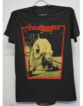 Yardakçıları Iggy Pop T Shirt Punk Rock Grubu Erkekler Tee Unisex Boyut S M L Xl Ss 30 Kısa Kollu Tee Gömlek Üst Tee