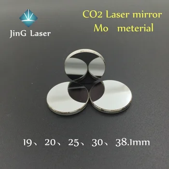 3 adet CO2 Mo Lazer Ayna Dia 19mm 20 25mm 30 38. 40W CO2 Kesme Makinesi Oymaları için 1 THK 3mm Optik Lazer Reflektör Aynaları