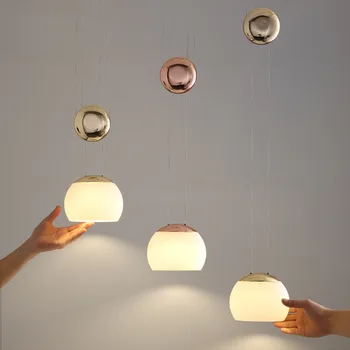 Modern dekor LED aydınlatma aydınlatma armatürleri yaratıcı tasarım cam kolye ışıkları yemek odası kolye asılı lamba mutfak armatürleri