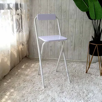 Beyaz Yüksek Katlanır Modern Minimalist Berber bar sandalyesi Ofis Metal Açık bilgisayar sandalyesi Oyun Silla Bar Bar Mobilya XY50BC