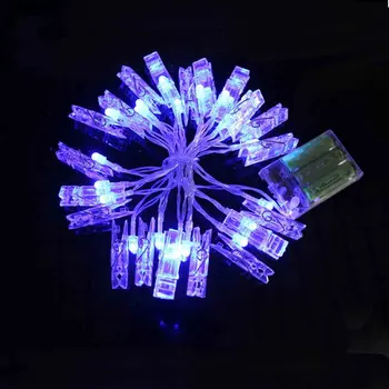 10/20 LED Kart Fotoğraf Klip LED Dize Peri İşıklar Pil Kumandalı Noel Garlands Düğün Parti Ev Açık Dekor Satış