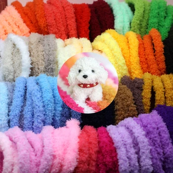 1M Peluş Bebek Büküm Sopa Üstleri DIY El Yapımı Dikiş Oyuncaklar Peluş İplik Renk Minyatür Bebek Evi Modelleme Süslemeleri Malzemeleri