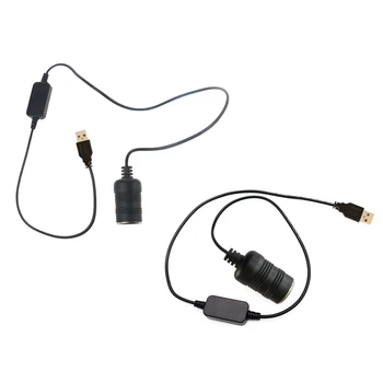 Dönüştürücü adaptör kablolu denetleyici USB bağlantı noktası 12V araba CigaretteLighter soket