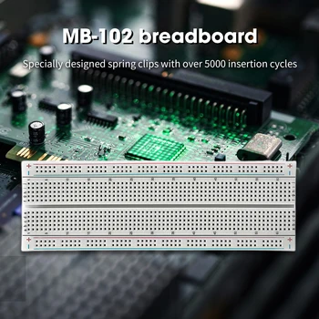 Breadboard 830 Nokta Lehimsiz PCB ekmek tahtası MB - 102 MB102 Testi DIY Kiti Geliştirin Lehimsiz Breadboard devre Kartları için Test