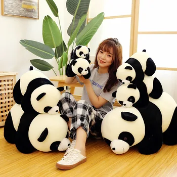 Sevimli Panda Bebek Ulusal Hazine Hayvanat Bahçesi peluş oyuncak Oyun çocuk Hediyeleri Kız Yastık Eğlence Eğlence Çok Amaçlı Yastık