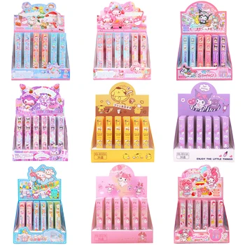 24-36 adet Sanrio Karikatür kırtasiye malzemesi teşhiri Kutusu Nötr Kalem Kurimo Melodi Hello Kitty Ekran Kutusu İle Anime Kırtasiye Toptan