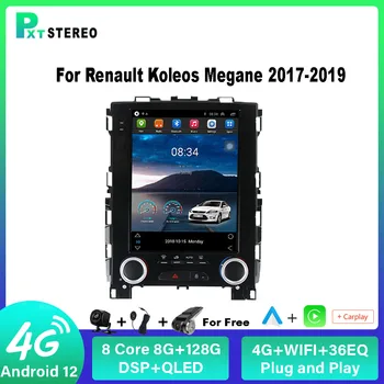 Pxton Renault Koleos Megane 2017-2019 İçin araba android radyosu Stereo Tesla Ekran Multimedya Oynatıcı Carplay Otomatik 8G + 256G Bluetooth