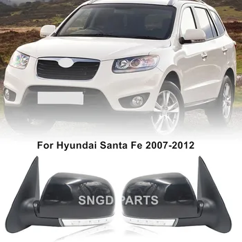 Hyundai Santa Fe için 2.4 L 2.7 L 2007 2008 2009 2010 2011 2012 Otomatik Katlanır dikiz aynası 8PİNS Lamba Yan Ayna