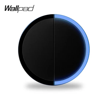 Wallpad L6 2 Gang Duvar Anahtarı Açma Kapama Düğmesi Daire LED Gösterge ışığı Güç Anahtarı 5 Renkler DIY Ücretsiz Kombinasyon