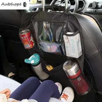 Araba Anti Tekme Mat Koltuk Koruma Pedi Su Geçirmez Anti Çamur Kir Depolama araba için çok işlevli Arkalığı Kapağı Çocuklar İçin Bebek