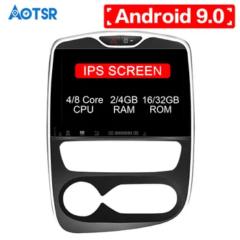 8 çekirdekli Android 9 32gb Araba Hiçbir DVD Oynatıcı GPS navigasyon Renault Clio 2013-2018 İçin radyo kaydedici multimedya kafa ünitesi IPS ekran