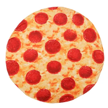 Pizza Atmak Battaniye İlginç Hediye Yumuşak Battaniye Atmak Göz Alıcı Sıcak Taşınabilir Rahat Sarılmış Ev için