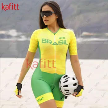 Kafıt kadın Bisiklet Takım Elbise Seti Promosyon Açık Takım Bisiklet Takım Elbise kadın Tulum Yaz Kısa Kollu Set