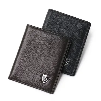 Yeni Moda Cüzdan Erkekler Küçük PU Deri Çantalar Ultra ince Çanta Mini Para Kredi kart tutucu Katı Kısa erkek Çanta Portfel