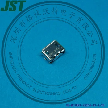 Arayüz Bağlantı Konnektörleri, Mikro USB standardına uygun, UB-MC5BR3-SD204-4S-1-TB NMP, JST