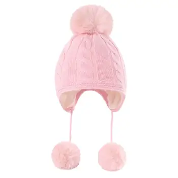 2 Adet / takım Güzel Örme Bebek Şapka Eldiven Yıkanabilir Çocuk Şapka Eldiven Unisex Sıcak Tutmak Kız Erkek Çocuk Şapka Eldiven Seti