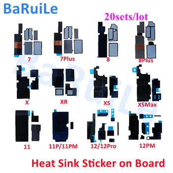 BaRuıLe 20set İsı Emici Sticker iPhone 11 7 6 6S 8 Artı 6P 7G X XS Max XR Anti-Statik Mantık Kurulu Dağılımı Soğutma Tutkal