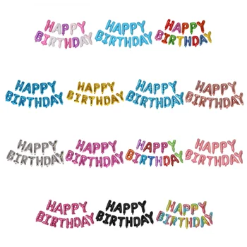 Satılık 16 İnç Mektup Alüminyum Filmi Mutlu Doğum Günü Balon Seti Folyo Balon Dekorasyon Mavi Sonic Balonnen Luftballons Dondurulmuş