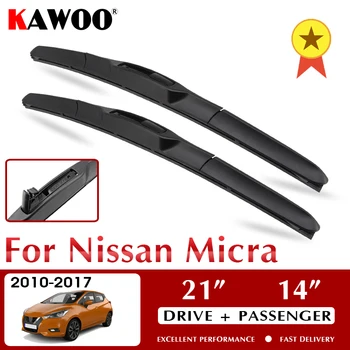 KAWOO Silecek Ön araba sileceği Bıçakları Nissan Micra 2010 - 2017 İçin Ön Cam Ön Cam Ön Cam Aksesuarları 21