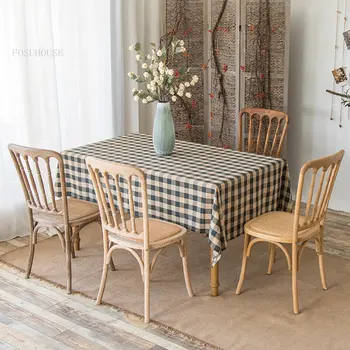 Vintage yemek sandalyeleri Mutfak Amerikan Country katı ahşap Ev Yemek Odası sandalyeleri Ev Mobilyaları İskandinav Arka Yemek Sandalyesi