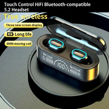 Kablosuz mikrofonlu kulaklık Gürültü Azaltma Stereo Ses Su Geçirmez Dokunmatik Kontrol HiFi Bluetooth Kulaklık fone de ouvido