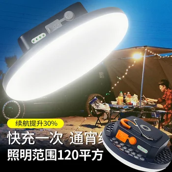 7200mAh güneş şarj edilebilir lamba USB ampul pil ile kamp balıkçılık LED mıknatıs el feneri kamp feneri ışık açık
