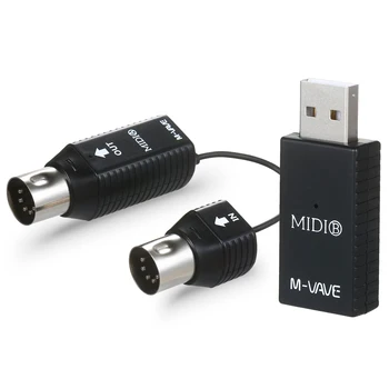 M-VAVE MS1 Mini Kablosuz İletim MIDI Sistemi MIDI Kablosuz Adaptör Tak ve Çalıştır Desteği MIDI Arayüzlü Cihazlar için