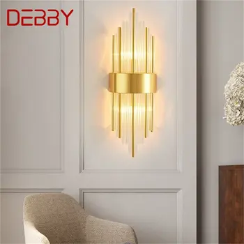 * DEBBY Kapalı Duvar Lambası Aplikleri Modern LED Altın Aydınlatma Armatürü Dekoratif Ev Yatak Odası İçin
