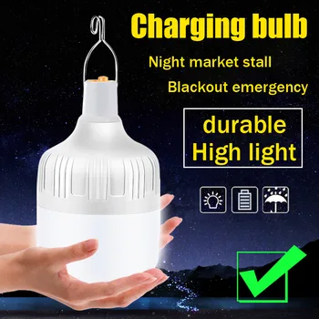 Taşınabilir çadır lamba pili fener şarj edilebilir lamba BARBEKÜ kamp ışık açık ampul USB LED acil durum ışıkları 80 W / 150 W