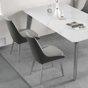 Tasarımcı high-end İtalyan minimalist deri ev ışık lüks modern minimalist otel kitap soyunma sandalye