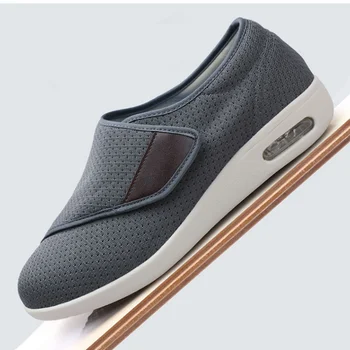 2022 Moda Ortopedi Geniş Ayak Şişmiş Ayakkabı Başparmak Eversiyon Ayarlama Yumuşak Rahat Diyabetik Ayakkabı Yürüyüş rahat ayakkabılar