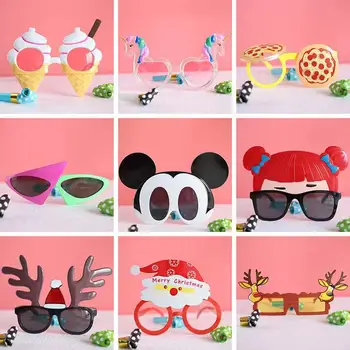 Komik Doğum Günü Partisi Pastası Fotoğraf Sahne Gözlük Yenilik Moda Kostüm Güneş Gözlüğü Çocuklar Yetişkinler Hediyeler Parti Malzemeleri Süslemeleri