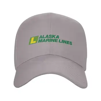Alaska Deniz Hatları En Kaliteli Logo Denim kap Beyzbol şapkası Örme şapka