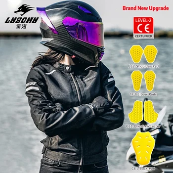 Erkekler Motosiklet Zırh Ceket Ceket Yaz Nefes Kadın Motosiklet Sürme Yansıtıcı Anti-damla Moto CE2 koruyucu donanım Ceket