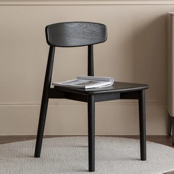 Siyah Parti yemek sandalyeleri Ziyafet Ahşap Cafe yemek sandalyeleri Mutfak İskandinav Tasarım Salon Masa Sandalye Ev Mobilyaları YN50DC