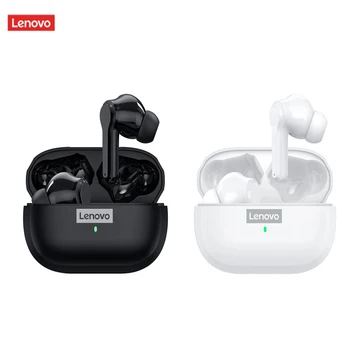 Orijinal Güncelleme Lenovo LP1S TWS Kablosuz Kulaklık Bluetooth 5.0 Çift Stereo Dokunmatik Kontrol 300mAh Uzun Bekleme ıOS / Android