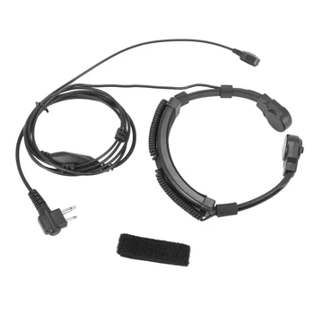 Motorola iki yönlü telsiz için boğaz mikrofon Miniphone gizli akustik tüp kulaklık kulaklık