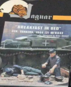 1/35 Ölçekli Alman Battlefield Kahvaltı 2 Kişi İKINCI dünya savaşı Boyasız Reçine model seti Minyatürleri Rakamlar Ücretsiz Kargo