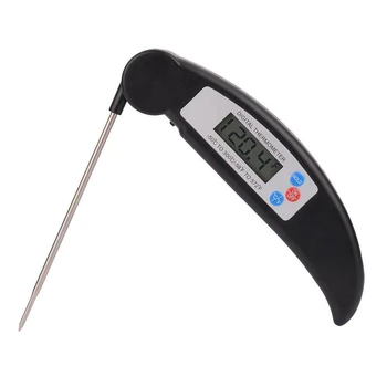 Dijital Termometre Katlanabilir Prob Gıda BARBEKÜ Et Fırın Katlanır mutfak termometresi Pişirme Su Yağ Araçları sıcaklık ölçer