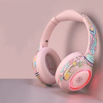 Flaş ışığı kablosuz bluetooth Kulaklık Kulaklık Katlanabilir mikrofon stereo Ses Yalıtımı Oyun e-spor Kulaklık ofis hediyeleri