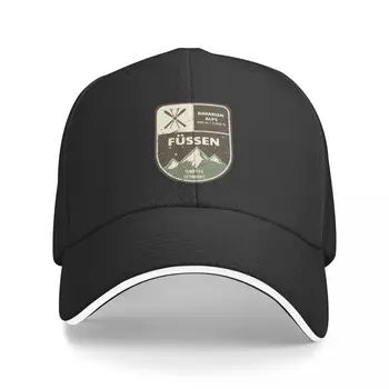 Füssen Bavyera Alps Bavyera Almanya beyzbol şapkası Erkek kamyon şoförü şapkası Askeri Taktik Kapaklar Şapka Şapka Erkek Kadın